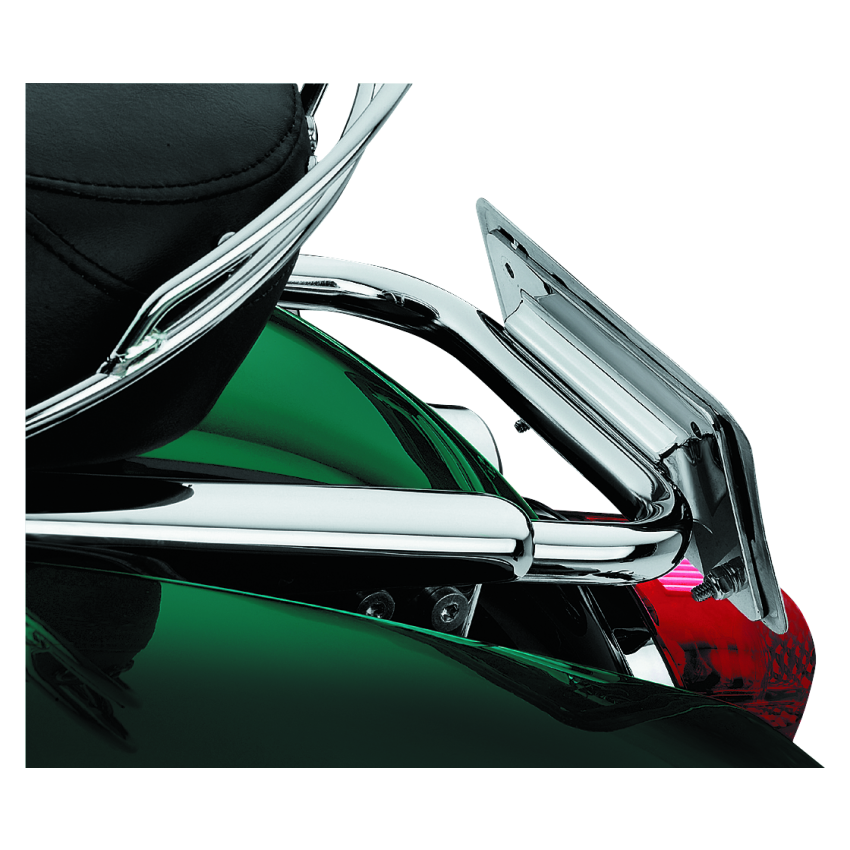 Kuryakyn 113 Laydown License Plate Holder 97-08 Touring Chrome