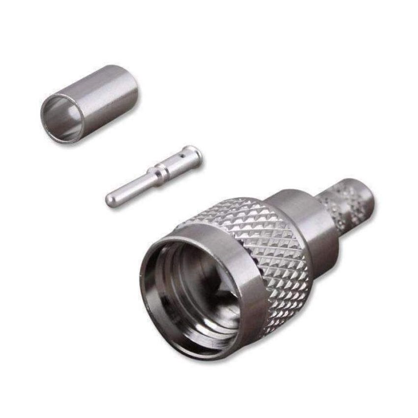 Rugged Radios UHF-CONN-MINI Crimp On UHF Mini Male Antenna Connector