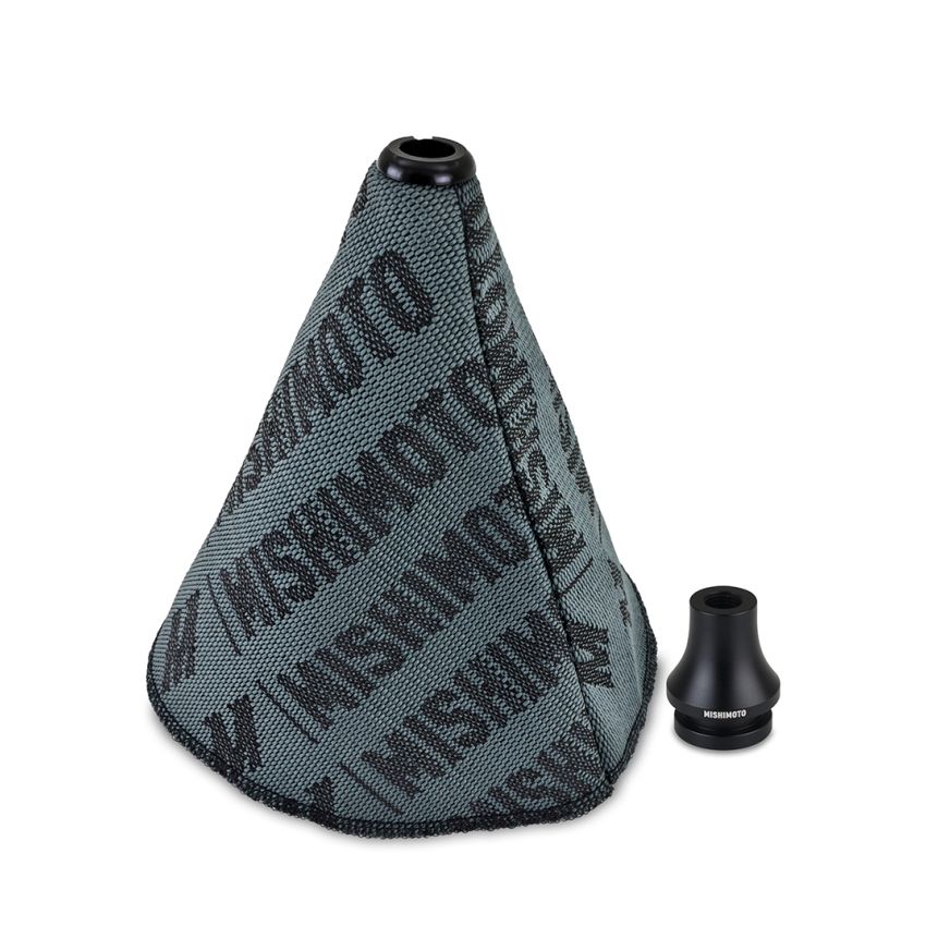 Mishimoto MMB-RECO-BK Shift Boot Cover + Retainer/Adapter Bundle M12x1.25 Black