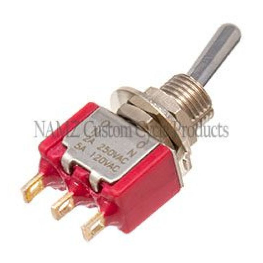 NAMZ NMTS-01 Mini High/Low Beam Toggle Switch 5-AMP 1/4in. Hole