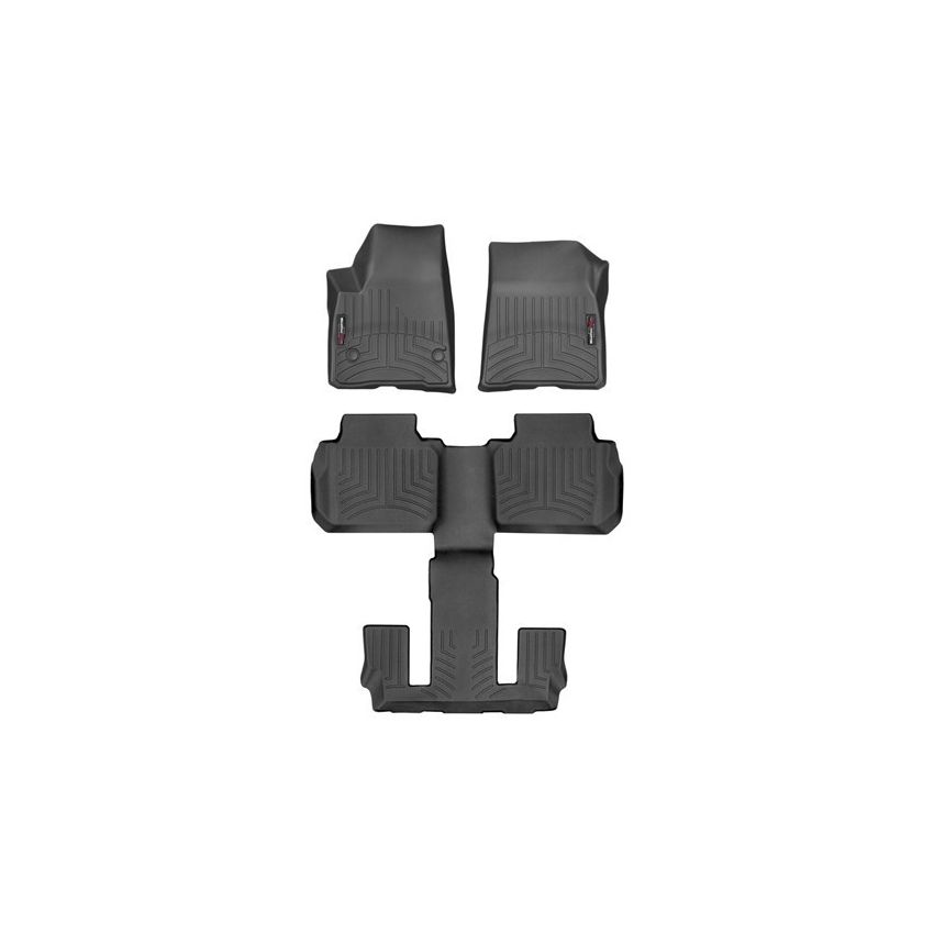 WEATHERTECH WEA441080-1-3 Black Front and Rear Flo orliners GMC Acadia/Acad