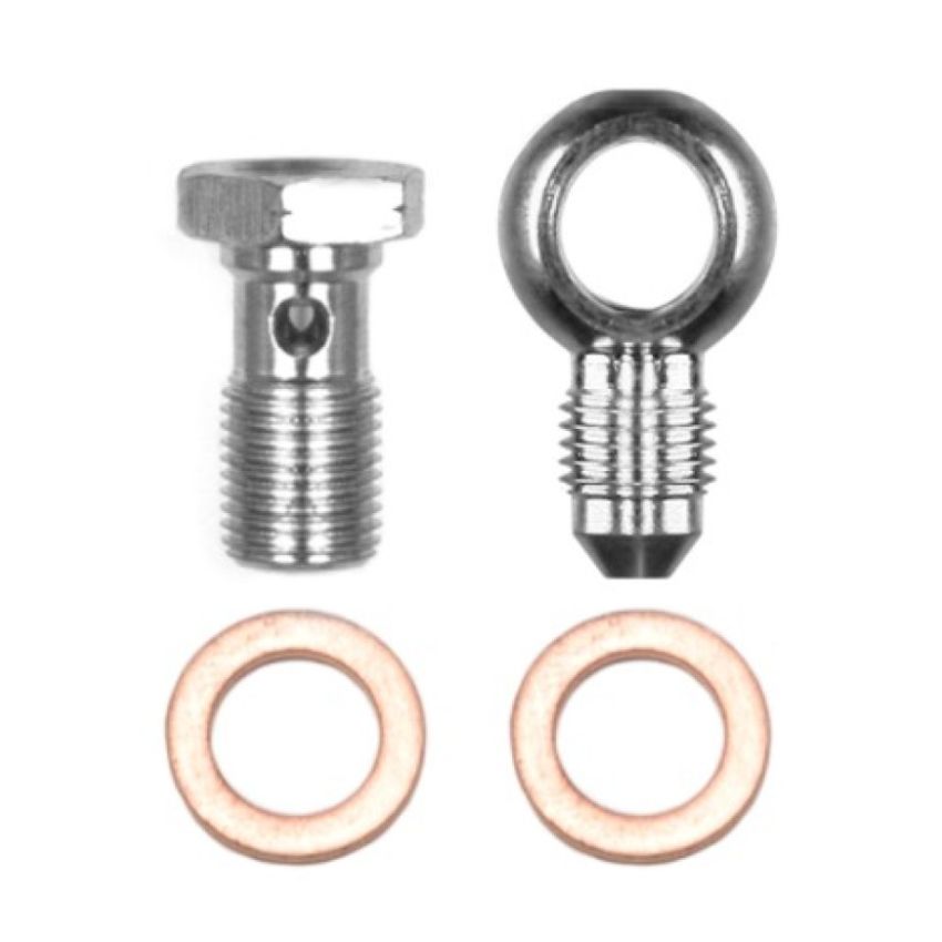 Wilwood 220-14431 Banjo Fitting Kit -3 male to 10mm-1.00 Banjo Bolt & Crush Washers (1 qty)