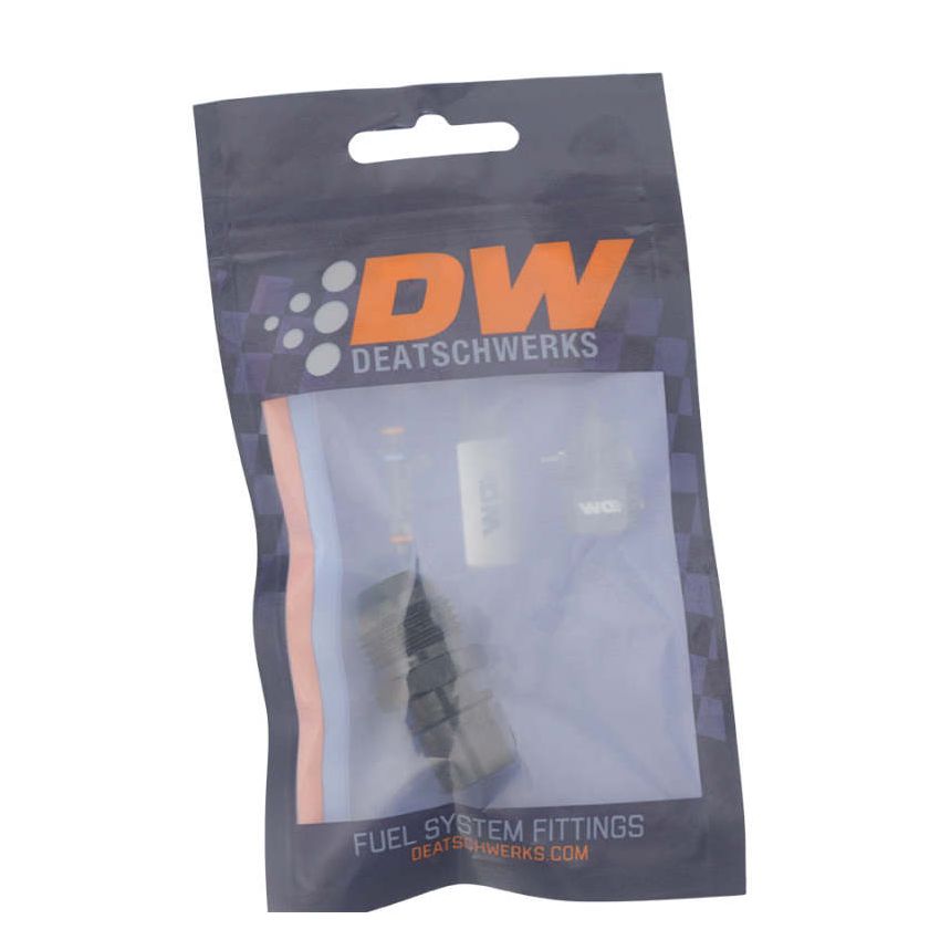 DeatschWerks 8AN Male Flare to Toyota Module Quick Connect - Anodized Matte Black