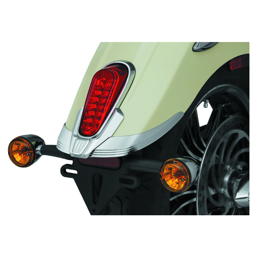 Kuryakyn 8921 Legacy Rear Fender Tip 15-19 Scout Models Excluding Bobber Chrome