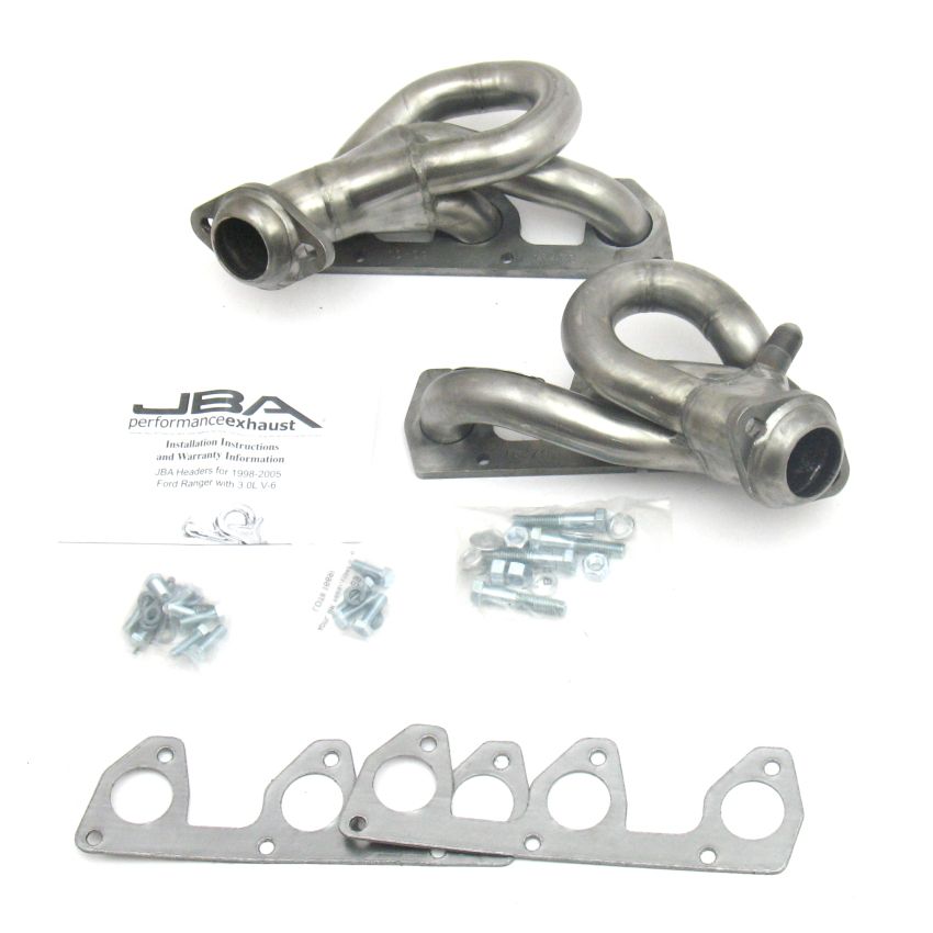 JBA 98-01 Ford Ranger 3.0L V6 w/EGR 1-1/2in Primary Raw 409SS Cat4Ward Header