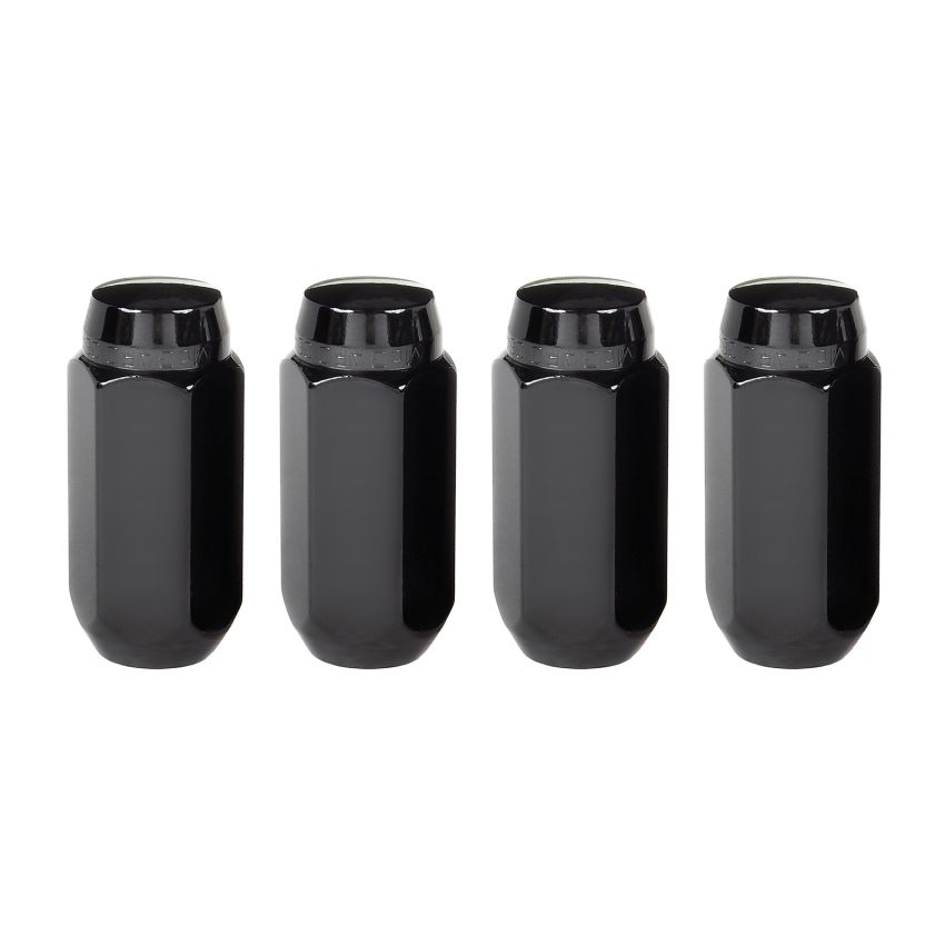 McGard (64024 14X1.5 MCG LUG NUT PKG/4 CONE BLACK (13/16 HEX)-OAL 1.945