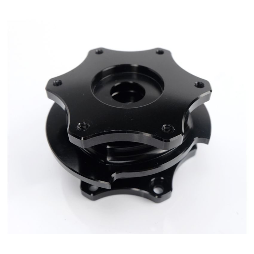 NRG Quick Release SFI SPEC 42.1 - Shiny Black Body / Shiny Black Ring