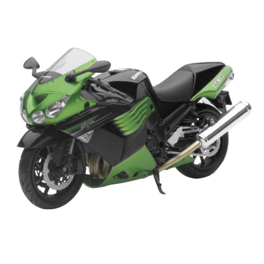New Ray Toys 57433B Kawasaki ZX-14 Street Bike (Green) Scale/ - 1:12