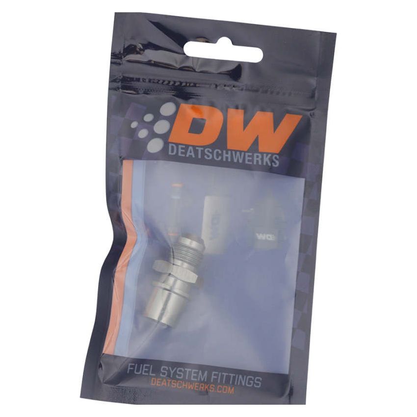 DeatschWerks 6AN Male Flare to Toyota Module Quick Connect - Anodized DW Titanium