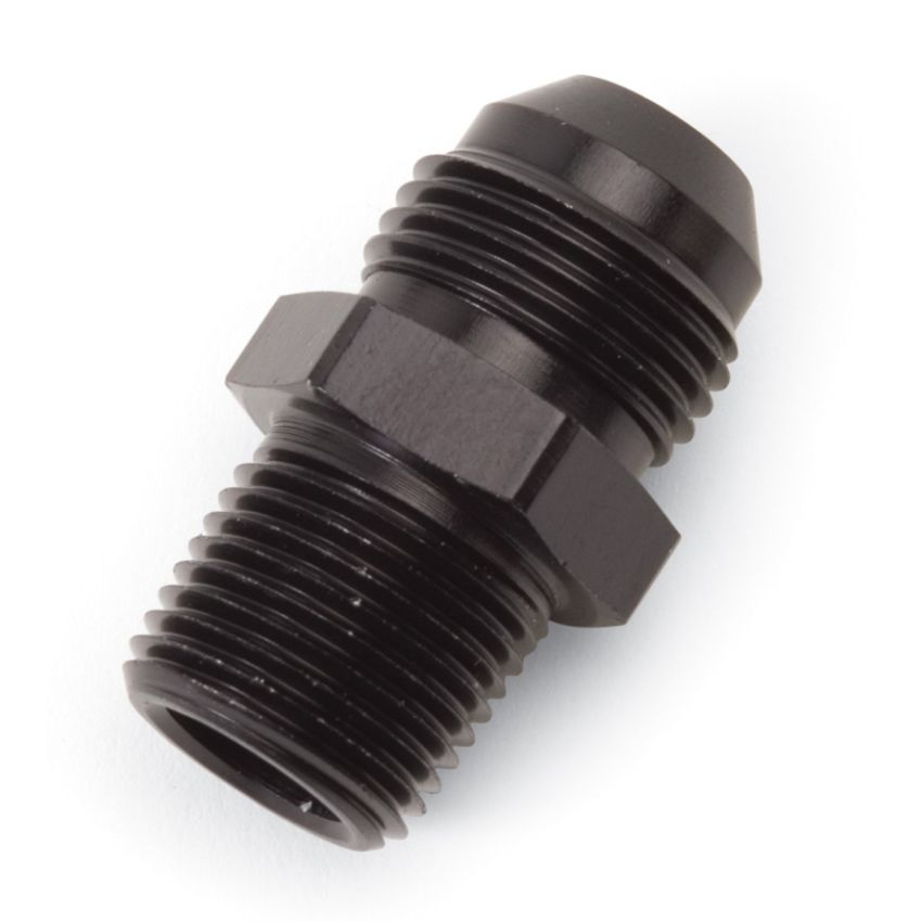 Russell Performance -6 AN to 1/8in NPT Straight Flare to Pipe (Black)