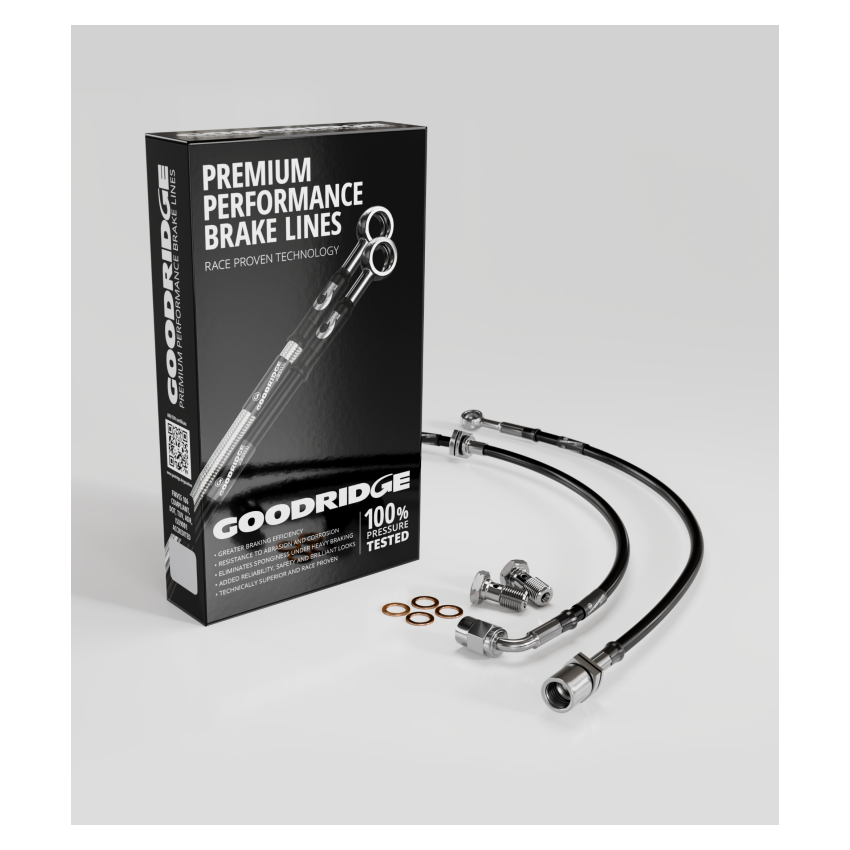Goodridge 21116F 07-15 Toyota Yaris Stainless Steel Front Brake Lines
