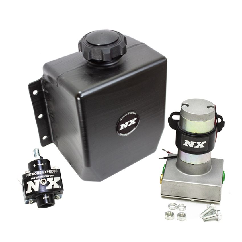 Nitrous Express 15003-3QT Stand Alone Fuel Enrichment System w/External Fuel Pump/Fuel Regulator/3qt Tank