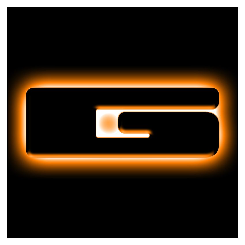 Oracle Lighting 3141-G-005 Universal Illuminated LED Letter Badges - Matte Black Surface Finish - G