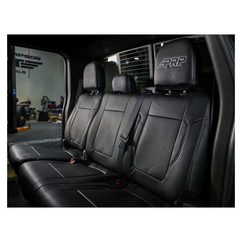 PRP Seats B070-06 PRP 12-14 Ford Raptor  Rear Bench Seat Covers- Black with Silver Stitch