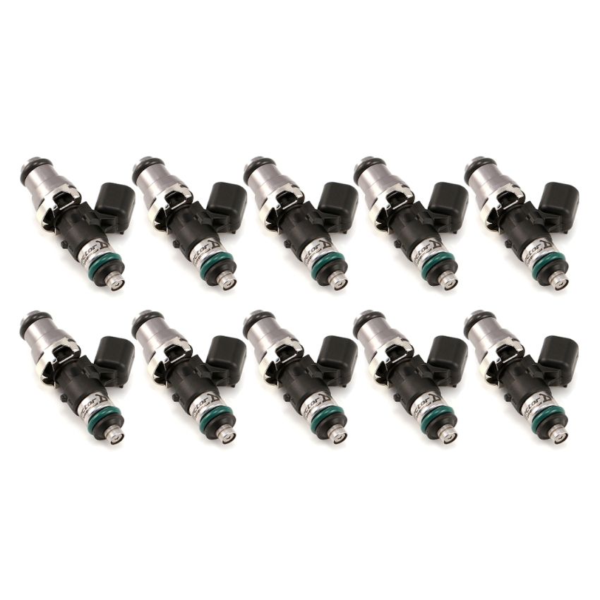 Injector Dynamics 1340cc Injectors - 48mm Length - 14mm Grey Top - 14mm Lower O-Ring (Set of 10)