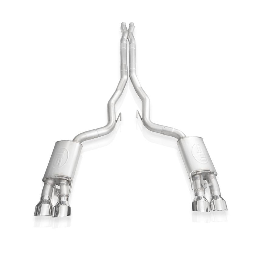 Stainless Works GT500CBXFCR 2020 Ford GT500 Redline Catback X-Pipe Exhaust Factory Connect - Polished Tips