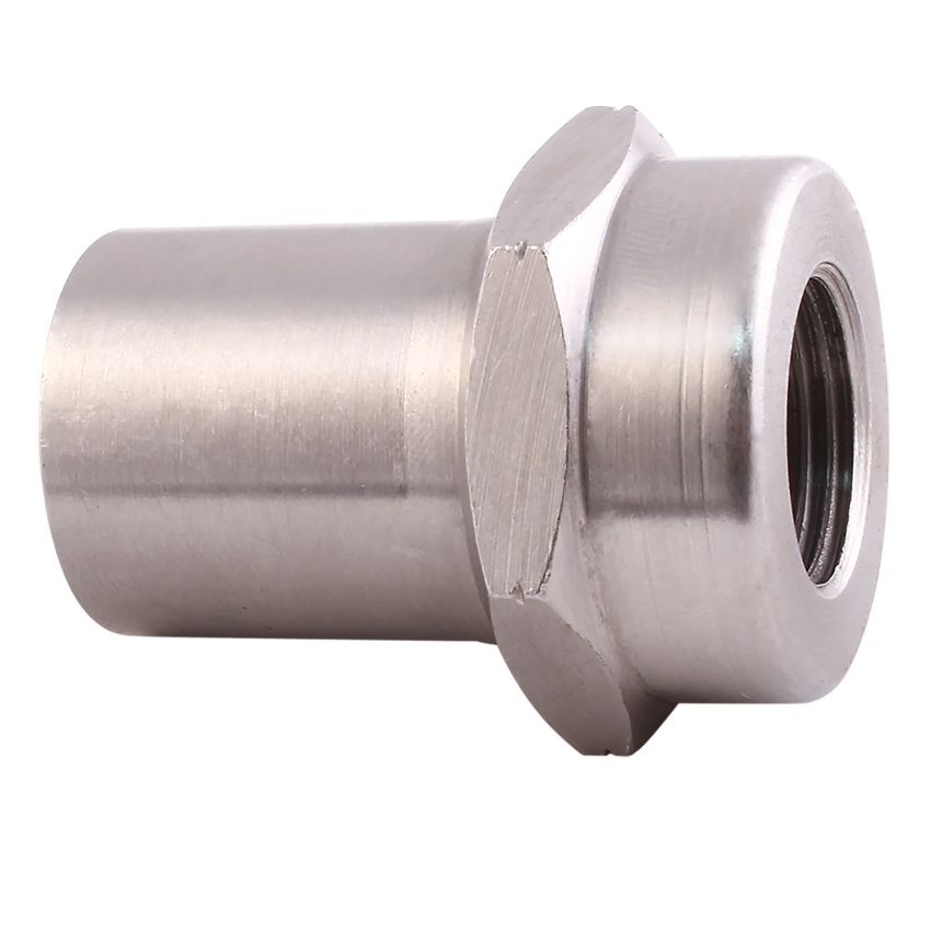 QA1 1845-105 Tube Adapter - 1-1/4in OD - Hex - Left Hand - 3/4-16 Thread .120 Wall - Alloy