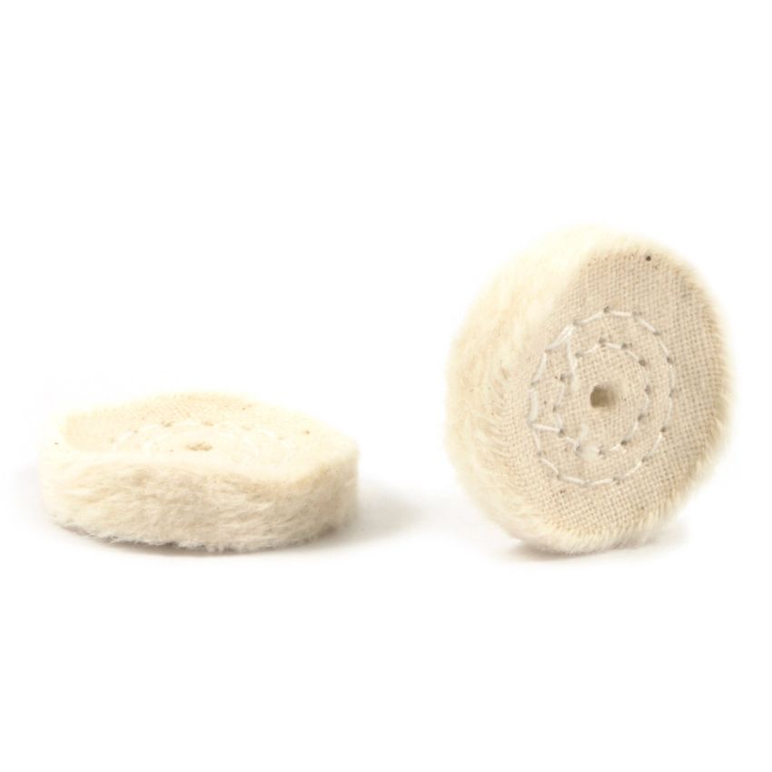 Forney 60205 Cotton Buffing Wheel Replacements, 1-Inch, 2-Pack