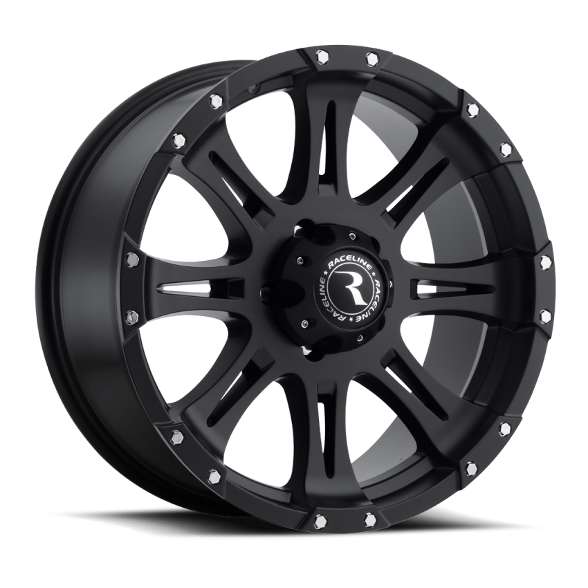 Raceline 981 Raptor 16x8in / 8x170 BP / 0mm Offset / 130.81mm Bore - Satin Black Wheel