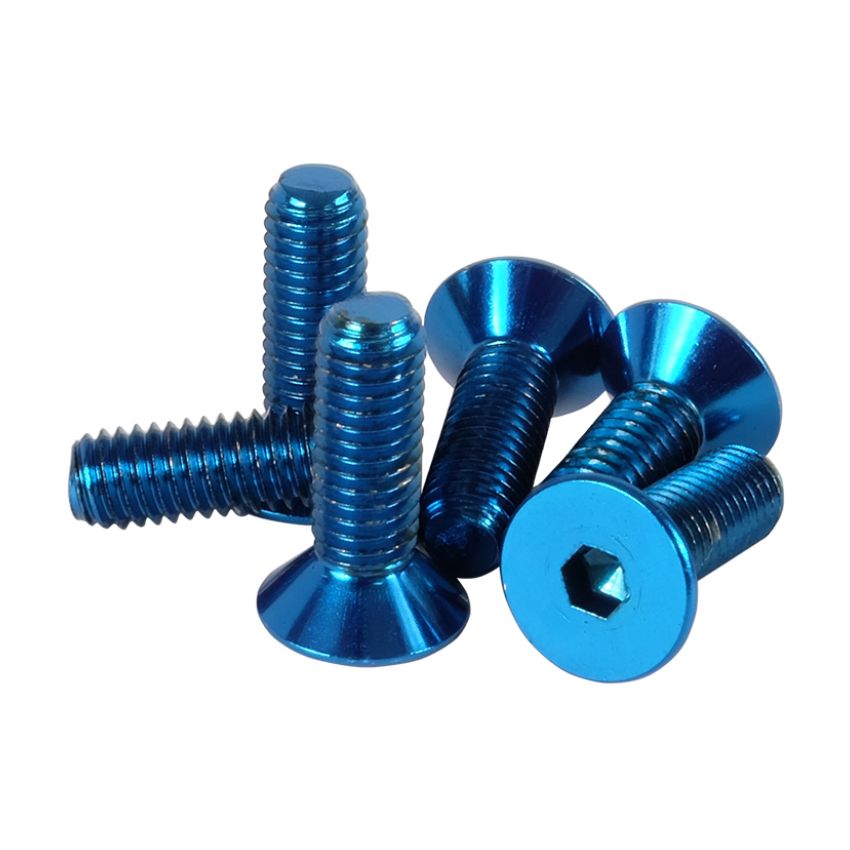 NRG Steering Wheel Screw Upgrade Kit (Conical) - Blue