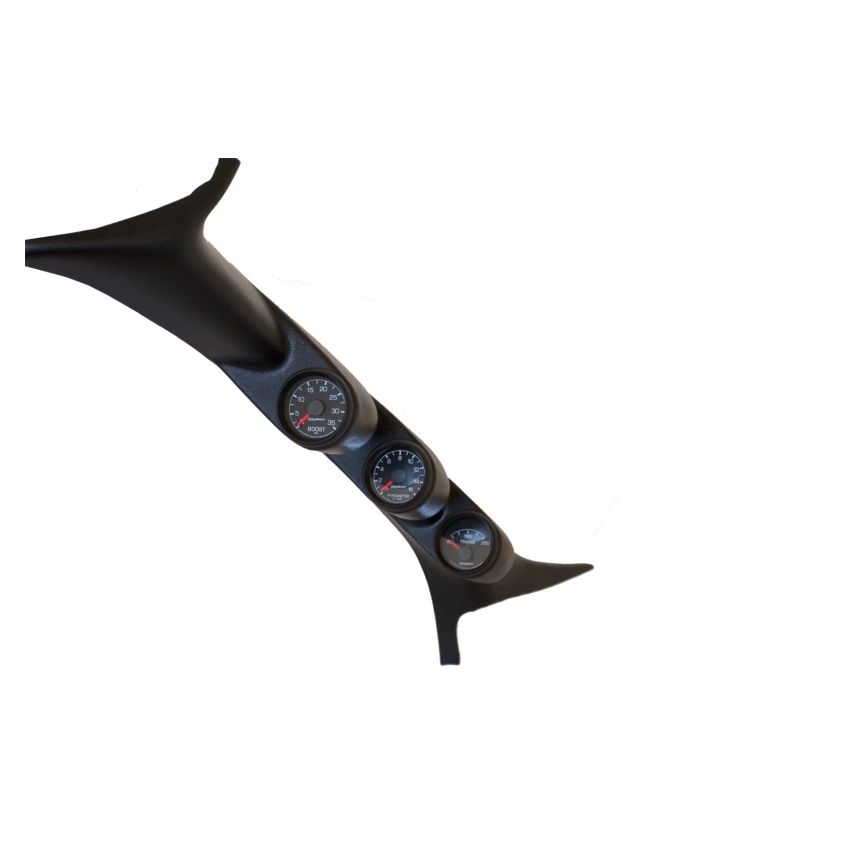 Autometer 99-07 Ford Powerstroke/SD Black Triple Pillar Gauge Kit