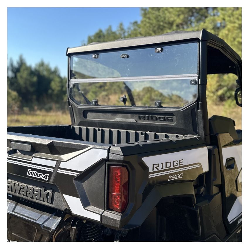 Seizmik 50-55319KIT 24+ Kawasaki Ridge Rach Rear Folding Windshield- UV