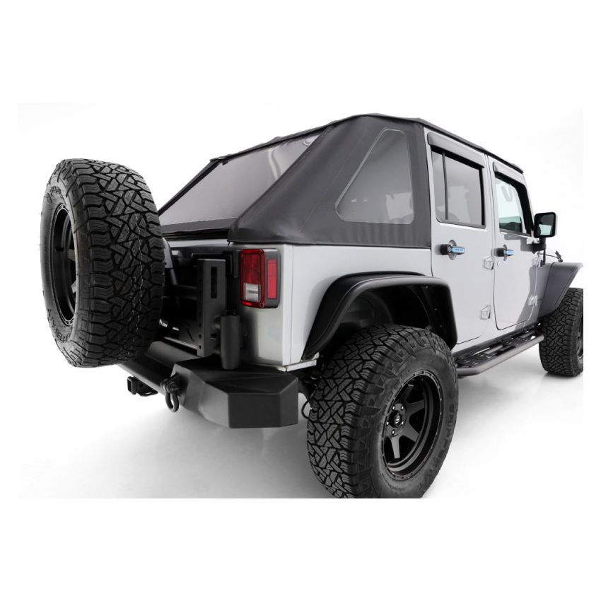 Rampage 88737 07-18 Jeep Wrangler JK Unlimited TrailCrawler Rock Slider & Rocker Guard - Black