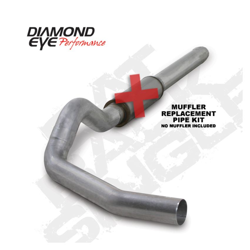 Diamond Eye Performance K5244A-RP Diamond Eye KIT 5in CB MFLR RPLCMENT PIPE SGL AL: 2004.5-2007.5 DODGE CUMMINS 600