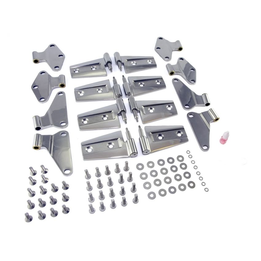 Rugged Ridge 07-18 Jeep Wrangler JKU Stainless Steel Door Hinge Kit