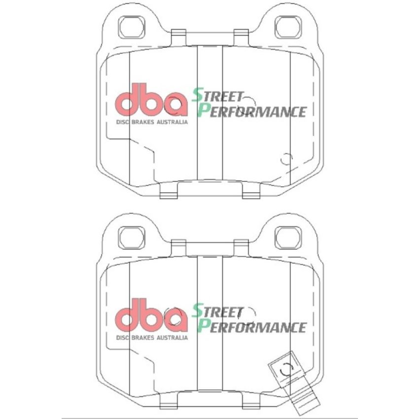 DBA 03-06 EVO / 04-09 STi / 03-07 350Z Track Edition/G35 w/ Brembo SP500 Rear Brake Pads