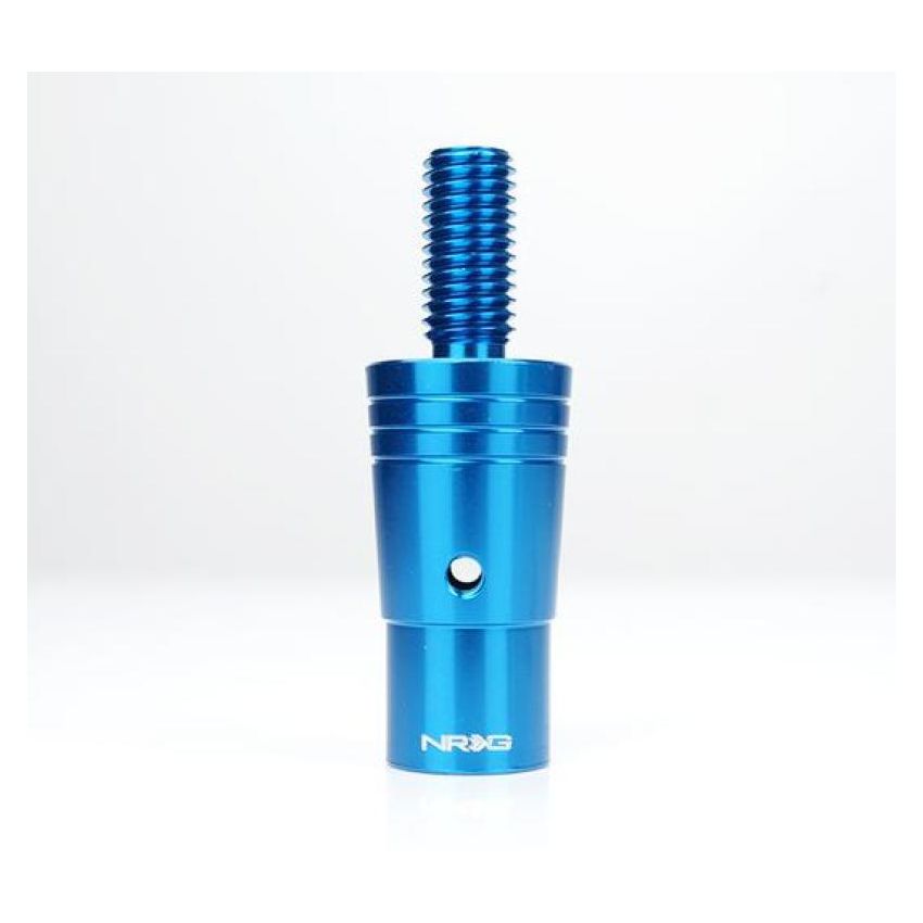 NRG SKA-014BL 14mm Euro Aluminum Adapter w/ M10x1.5 Thread Pitch - Blue