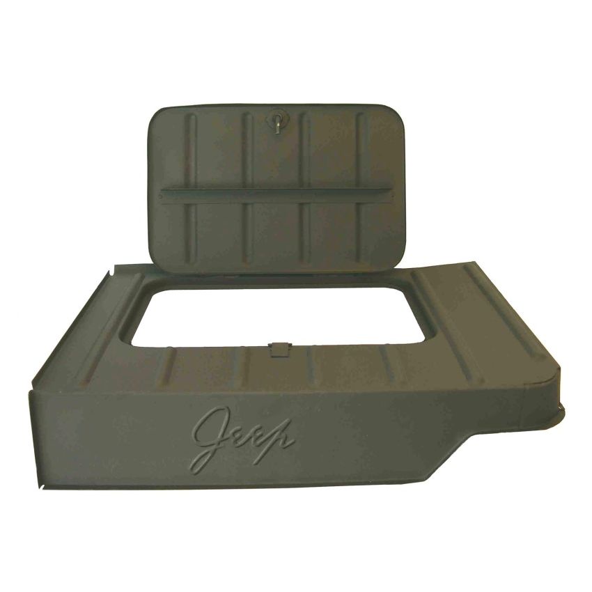 Omix Tool Compartment with Script 46-75 Willys & Models