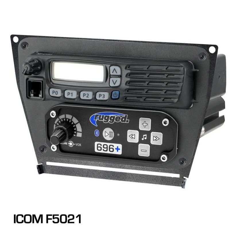 Rugged Radios MT-PRO-MM-ICOM Polaris RZR PRO XP RZR Turbo R and RZR PRO R Dash Mount Radio and Intercom Icom F5021