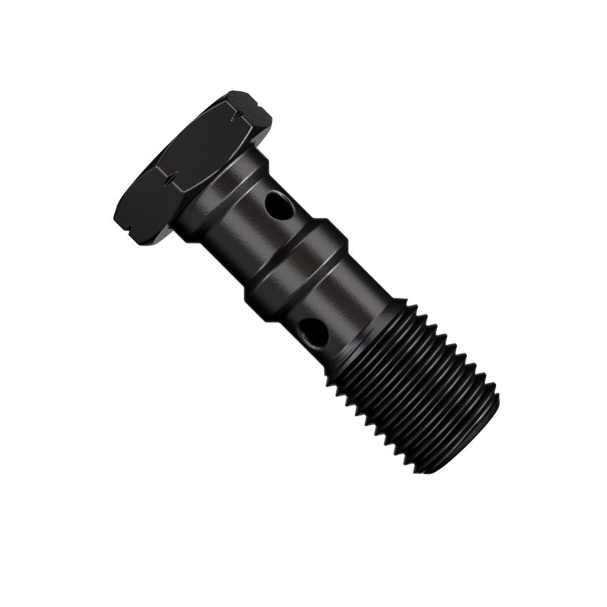 Goodridge P773-03ZBK Double Banjo Bolt 3/8x24