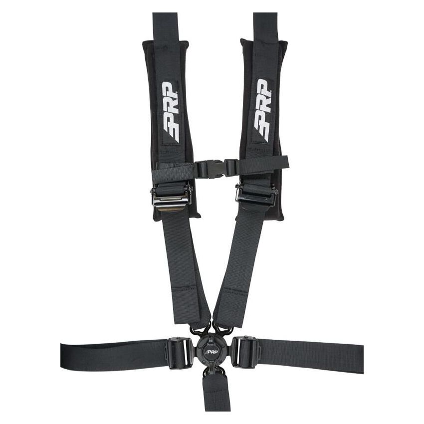 PRP Seats SB5.2CAMRT PRP 5.2 Cam-Lock Harness w/ Ratchet Lap Belt - Black