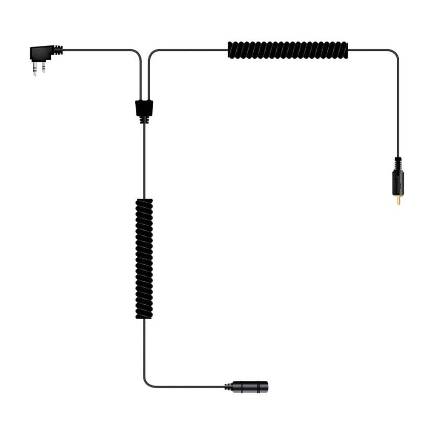Rugged Radios MH-KIT-SPORT SUPER SPORT Complete Motorcycle Comm Kit with Lightweight SPORT Cables Without Radio