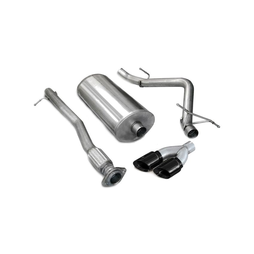 Corsa 07-08 Chevrolet Silverado Crew Cab/Short Bed 1500 5.3L V8 Black Sport Cat-Back Exhaust