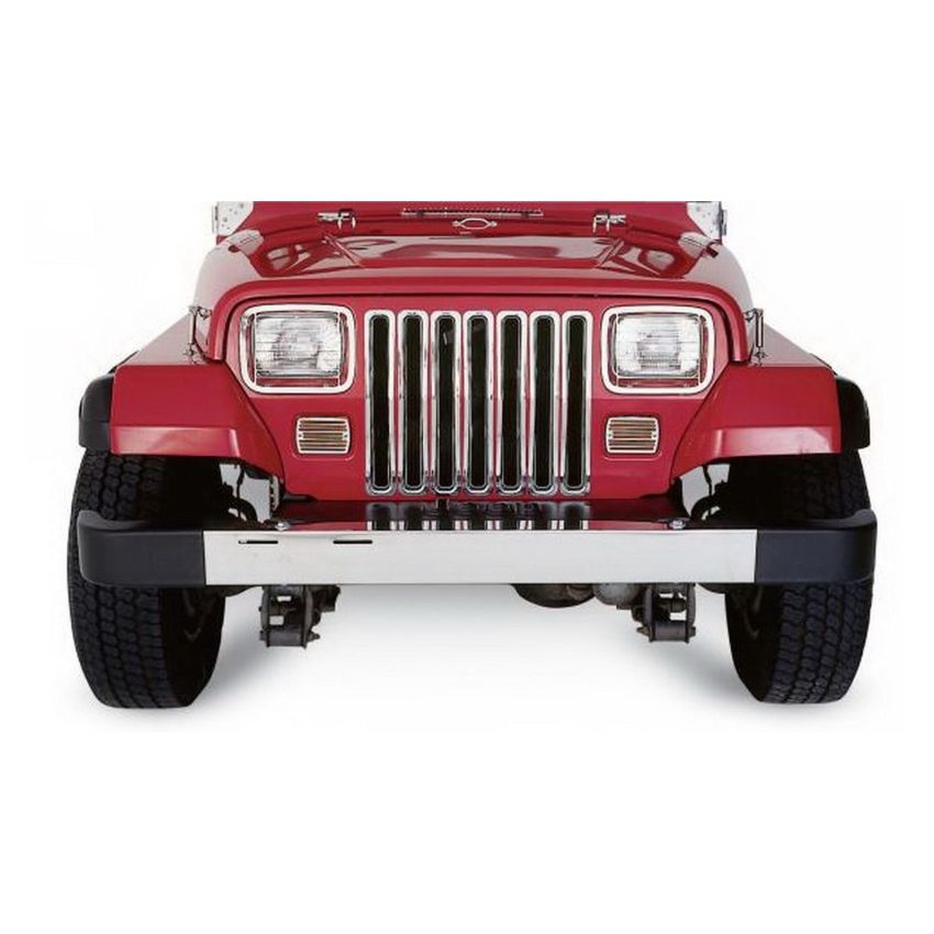 Rampage 1987-1995 Jeep Wrangler(YJ) Grille Inserts - Chrome