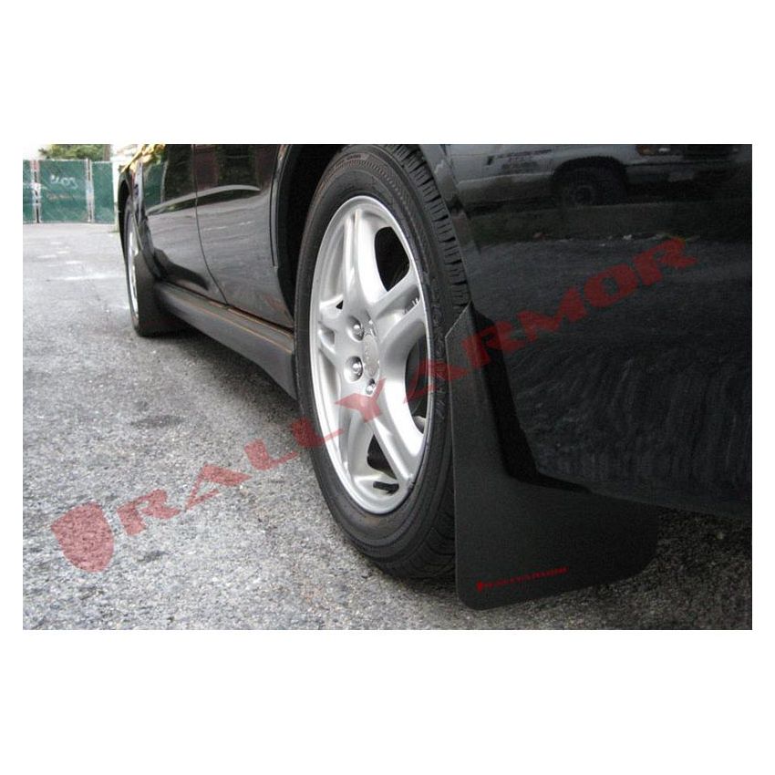 Rally Armor MF1-BAS-RD Black Mud Flap/Red Logo