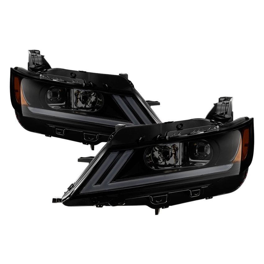 SPYDER 9042881 xTune 14-18 Chevy Impala (Excl Limited) DRL Halogen Proj Headlights - Blk Smk (PRO-JH-CIM15-LB-BSM)