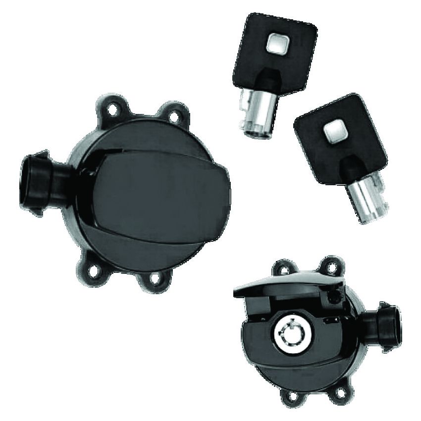 TwinPower 492299 Twin Power 11-17 Softail Black Fatbob Style Ignition Switch