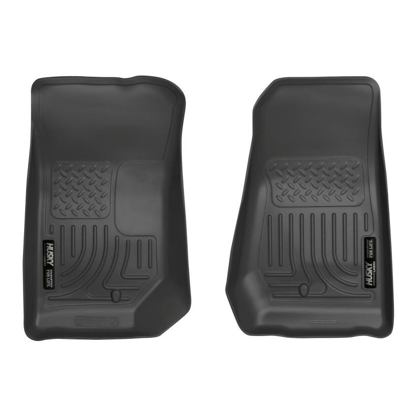 Husky Liners 07-12 Jeep Wrangler WeatherBeater Black Floor Liners