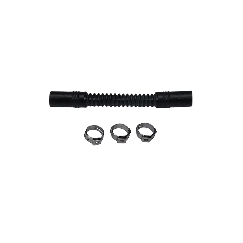 DeatschWerks 9-CT-4-516 Convoluted Tubing 100mm Length x 8mm ID Side 1 x 8mm ID Side 2 - Black