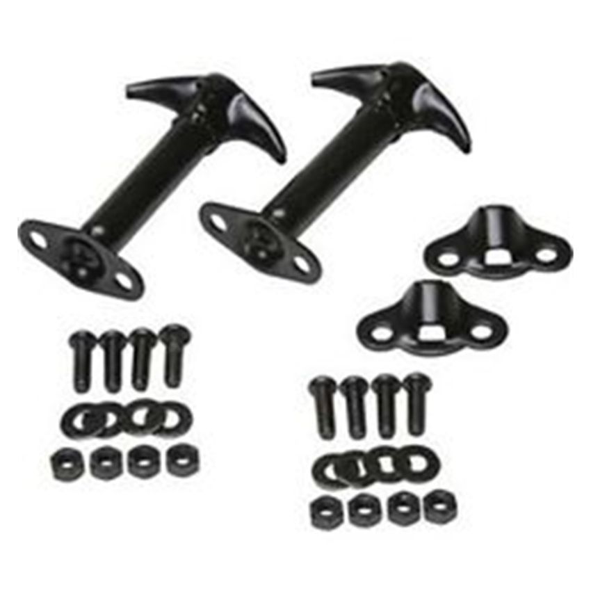 Rampage 1945-1949 Jeep CJ2A Hood Catch Kit - Black