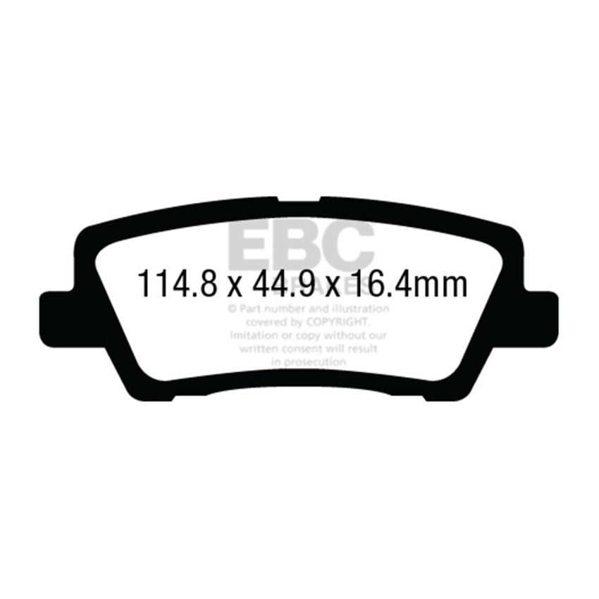 EBC DP43012R 12+ Cadillac ATS 2.0 Turbo Yellowstuff Rear Brake Pads