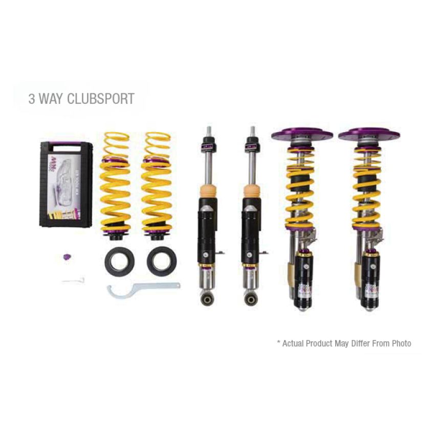 KW 39771288 Porsche 718 Cayman GT4 (982) Clubsport Coilover Kit 3-Way