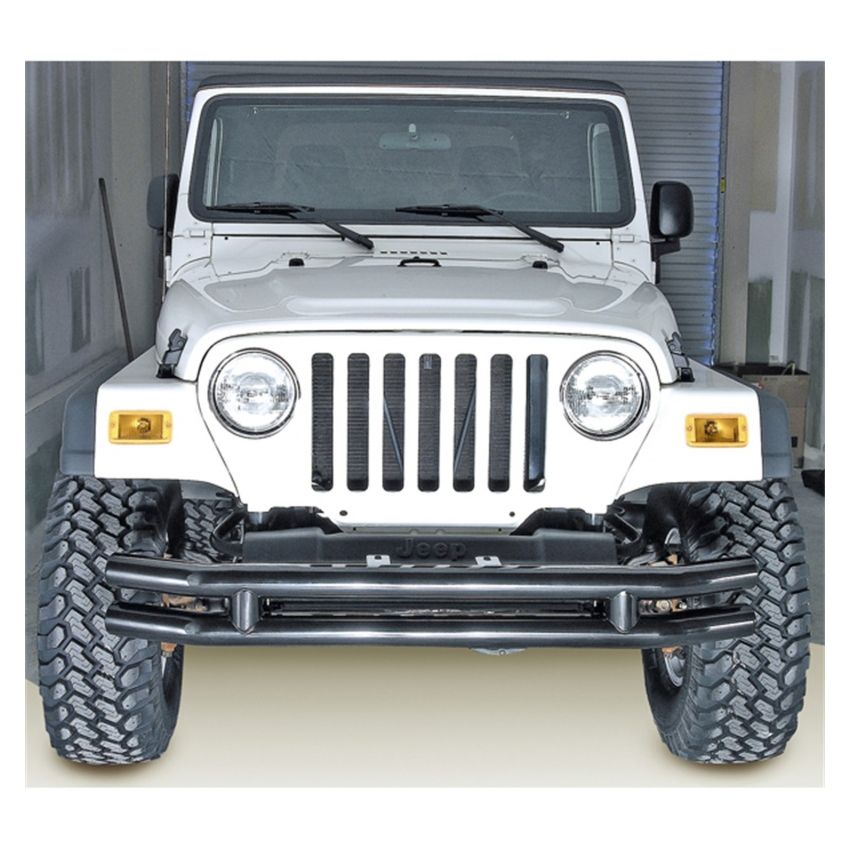 Rugged Ridge 3in Double Tube Bumper 76-06 Jeep CJ / Jeep Wrangler