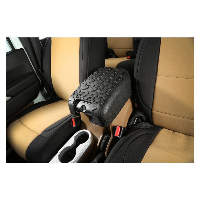 Center Console Cover Bla ck 11-18 Jeep Wrangler