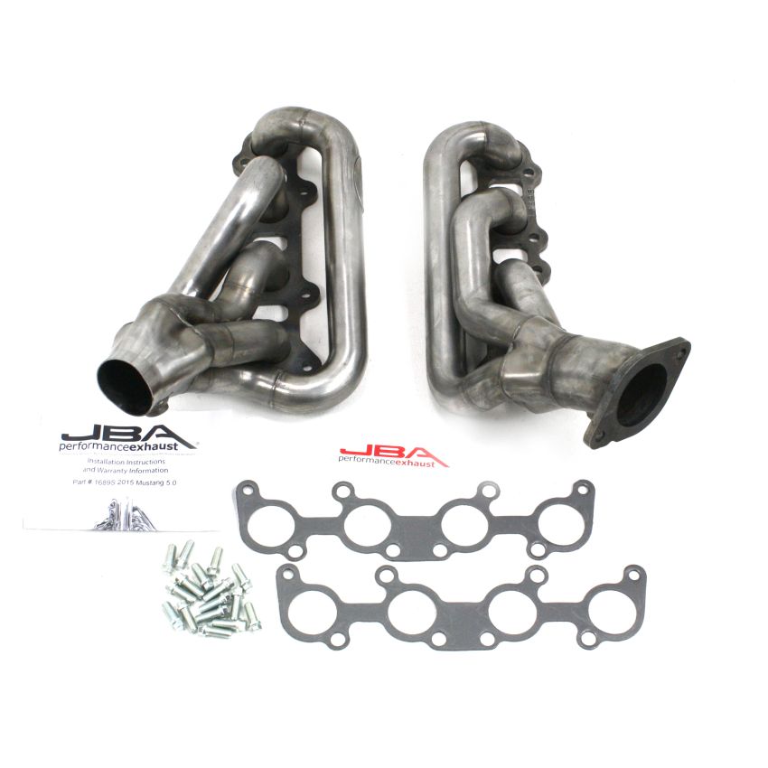 JBA 15-20 Ford Mustang 5.0L Coyote 1-3/4in Primary Raw 409SS Cat4Ward Header