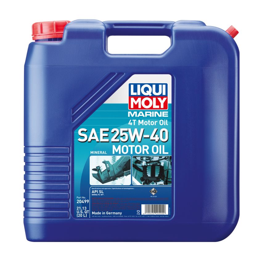 LIQUI MOLY 20499 Marine 4T Motor Oil SAE 25W-40